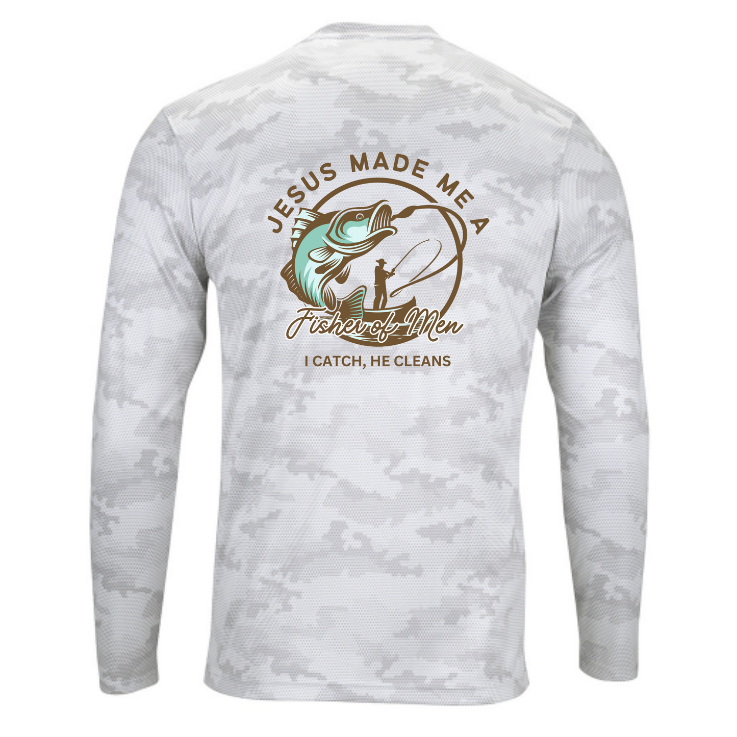 White Pompano Long Sleeve Camo Tee