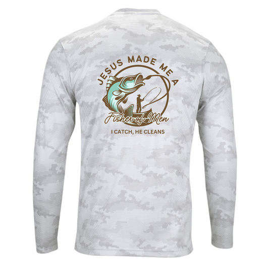 White Pompano Long Sleeve Camo Tee