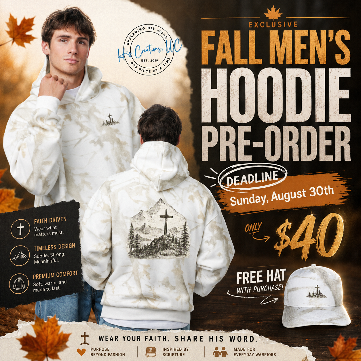 PRE-ORDER Men's Camo Hoodie