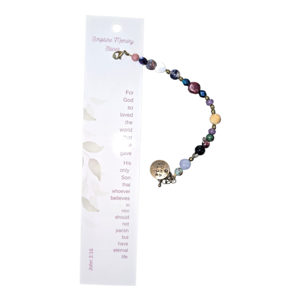 Scripture Memory Stone Bracelet
