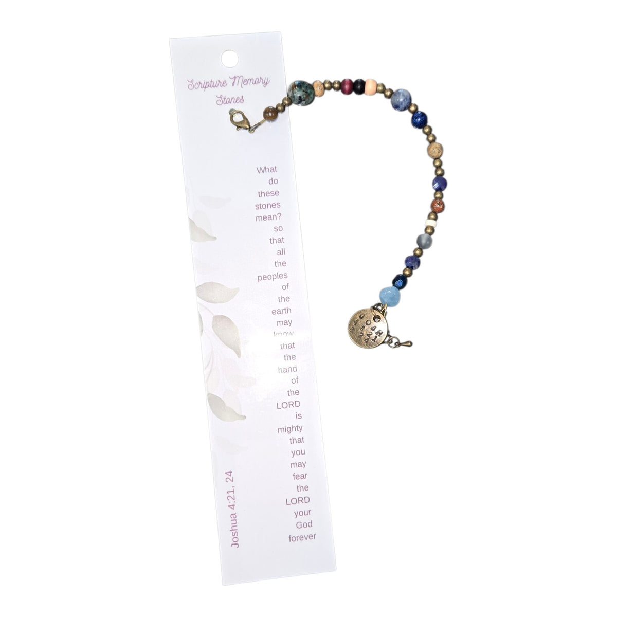 Scripture Memory Stone Bracelet